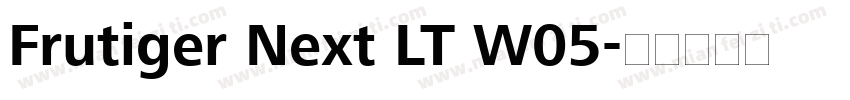 Frutiger Next LT W05字体转换